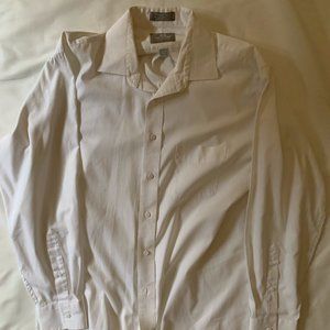 MEN'S STAFFORD EXECUTIVE WHITE DRESS SHIRT
